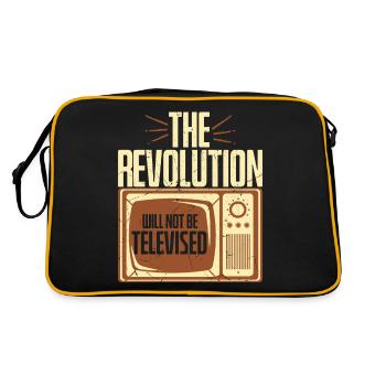 The Revolution Will Not Be Televised - Retro Bag - black/gold - Back