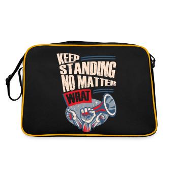 Keep Standing No Matters What Revolution - Retro Bag - black/gold - Back