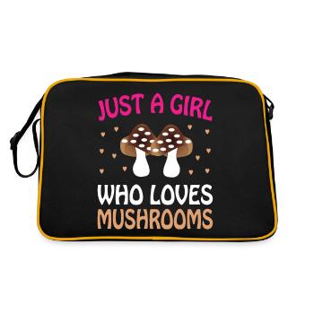 JUSTE UNE FILLE QUI AIME LES CHAMPIGNONS - Sac Retro - noir/or - Dos