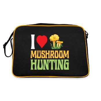 J’ADORE LA CHASSE AUX CHAMPIGNONS - Sac Retro - noir/or - Dos