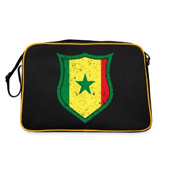 Sénégal - Sac Retro - noir/or - Dos