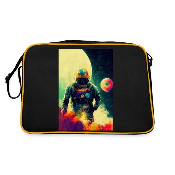 Astronaut Grunge-Style Candy-Pop - Retro Bag - black/gold - Back