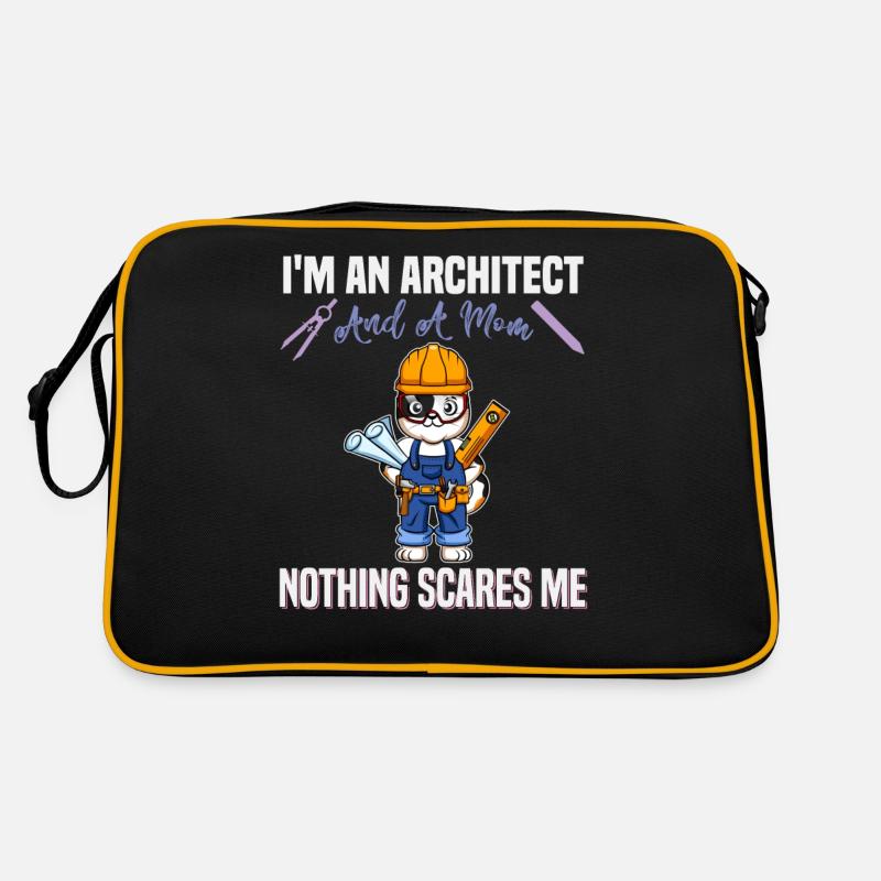 I'm An Architect And A Mom Nothing Scares Me Retro Tasche