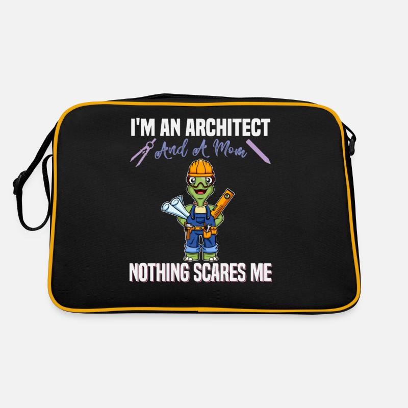 I'm An Architect And A Mom Nothing Scares Me Retro Tasche