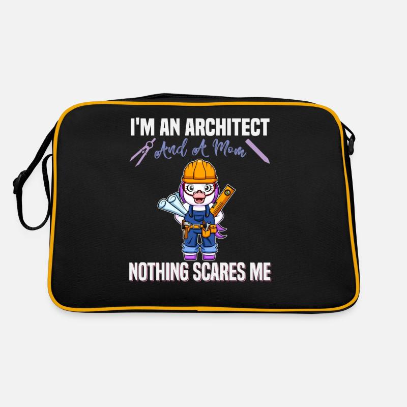 I'm An Architect And A Mom Nothing Scares Me Retro Tasche