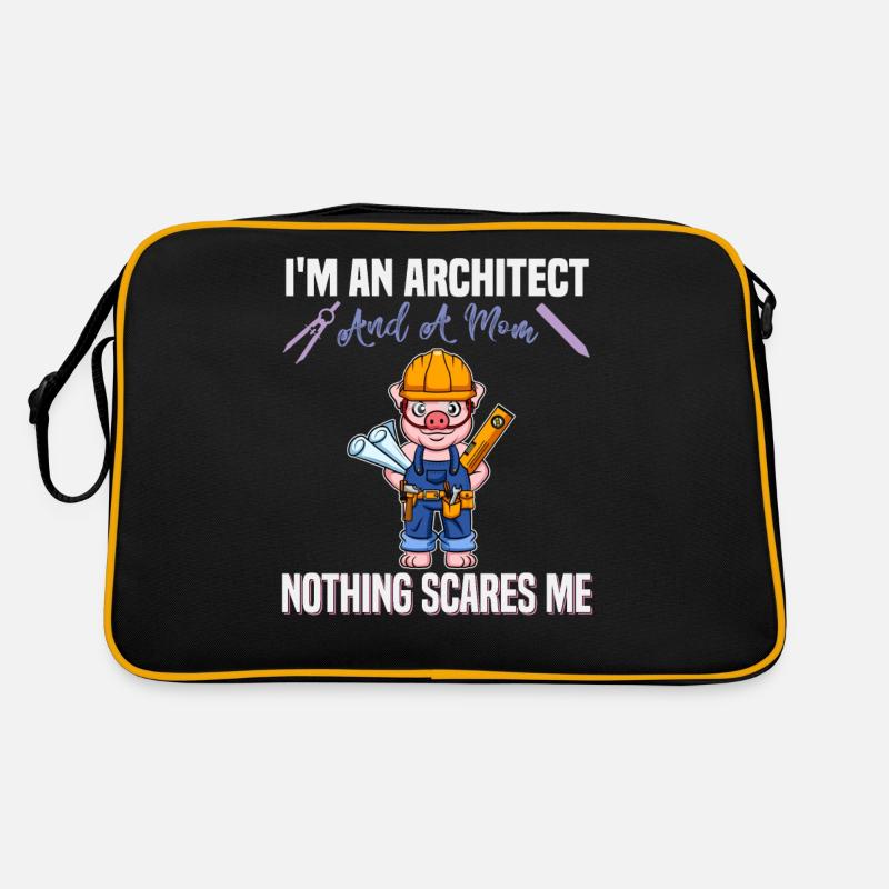 I'm An Architect And A Mom Nothing Scares Me Retro Tasche