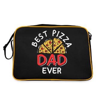 Best pizza dad ever - Retro Bag - black/gold - Back