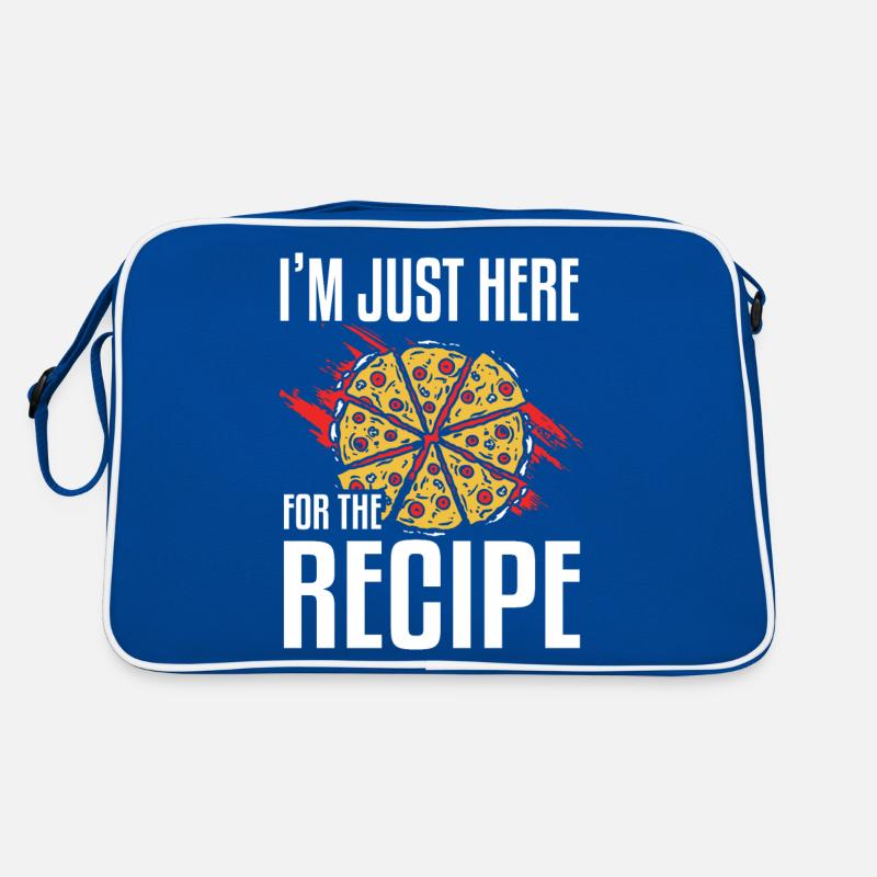 I'm Just Here Fore The Recipe Pizza Making Retro Tasche