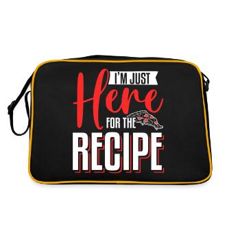 I'm Just Here Fore The Recipe Pizza Making - Retro Bag - black/gold - Back