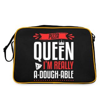 Women's Pizza Queen I'm Really A-Dough-Able Pizza - Retro Bag - black/gold - Back