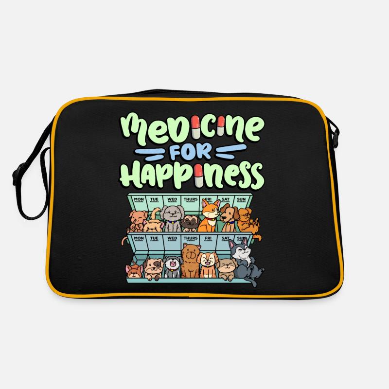 My Happy Medicine Every Day Pill Retro Bag