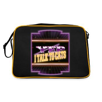 love avogato present idea statement sayings - Retro Bag - black/gold - Back