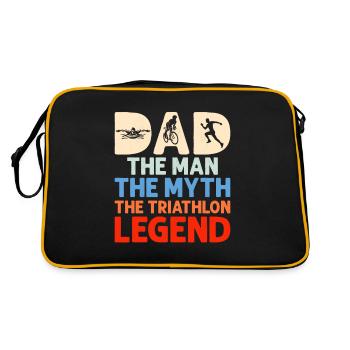 Papa L’homme Le mythe La légende du triathlon Tri - Sac Retro - noir/or - Dos