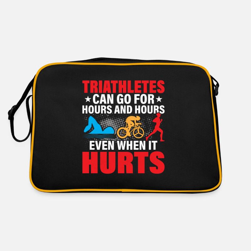 Triathletes can go for hours and hours Tri Triat Retro Bag