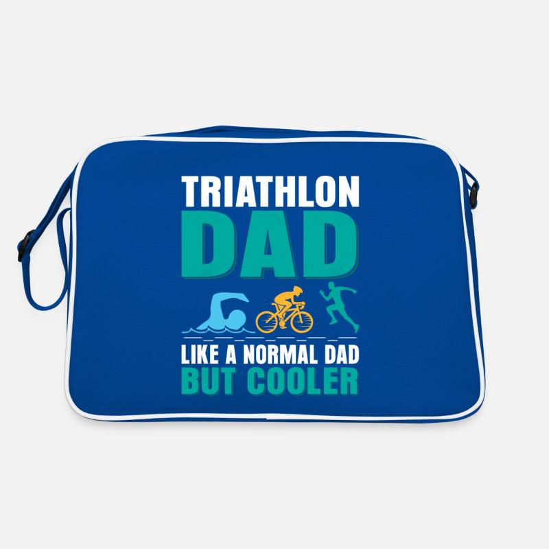 Papa de triathlon comme un père normal mais plus cool Tri Tr Sac Retro