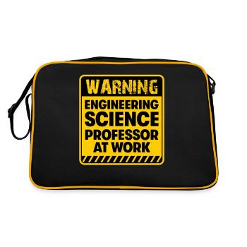 Professeur de sciences de l’ingénieur au travail - Sac Retro - noir/or - Dos