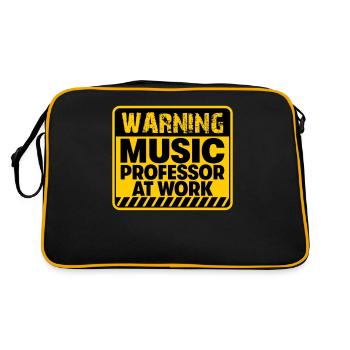 Professeur de musique au travail - Sac Retro - noir/or - Dos
