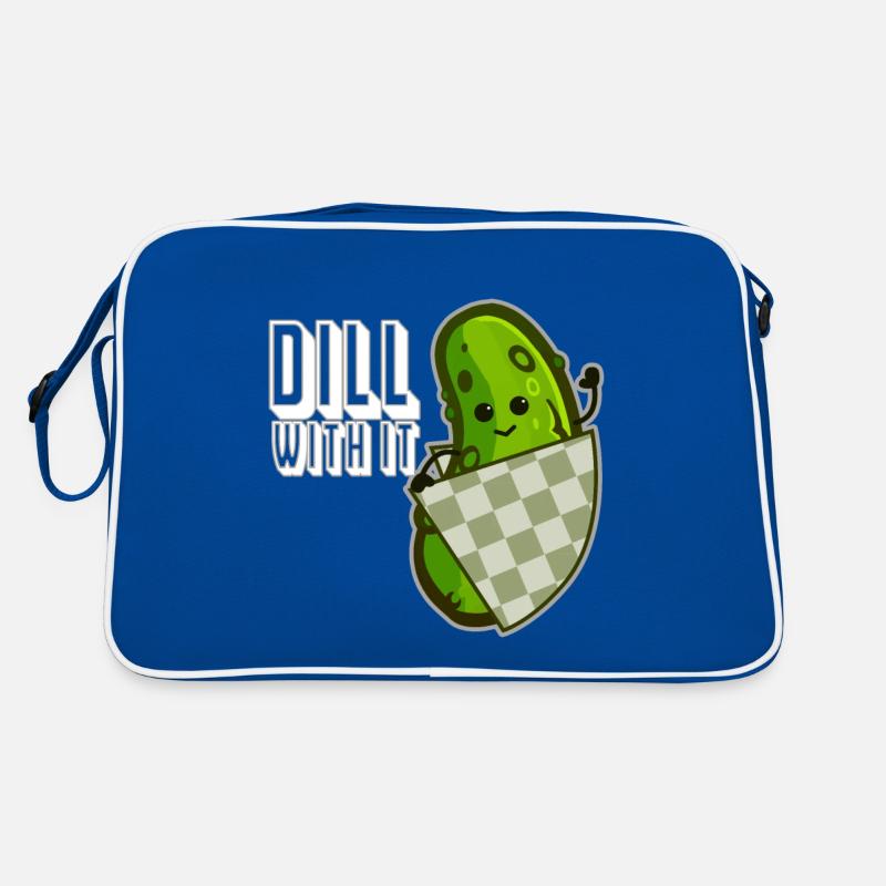 Drôle de cornichon à l’aneth avec ça! Humour Concombre Vegan Sac Retro