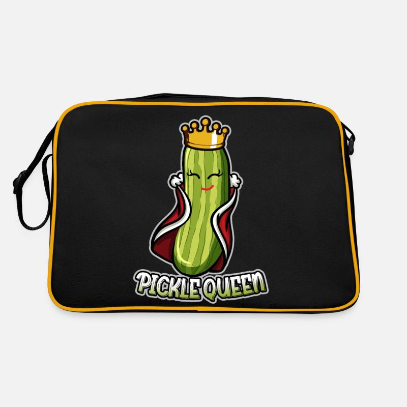 Drôle de cornichon Reine drôle de cornichon de concombre Sac Retro