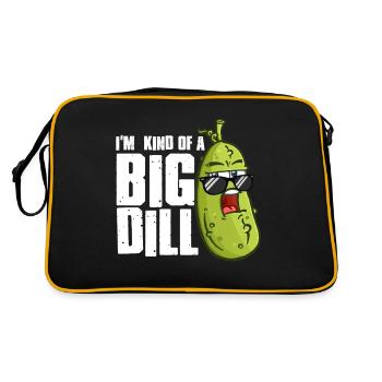 Je suis un peu un grand amateur de cornichons drôle à l’aneth végétalien - Sac Retro - noir/or - Dos