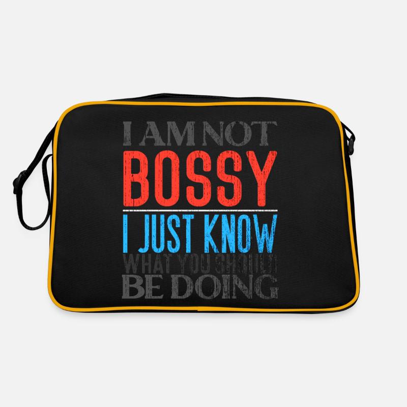 I Am Not Bossy Just Know What You Should Be Doing Retro Bag