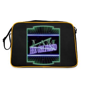 bisexual humor women same rights feminism - Retro Tasche - Schwarz/Gold - Hinten