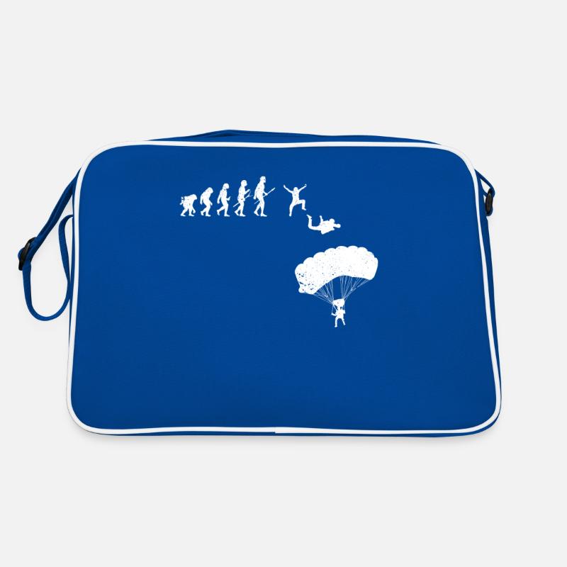 Skydiving Human Evolution Retro Bag