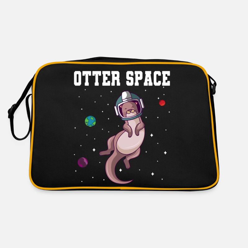Otter Space Solar System Planet Astronaut Retro Bag