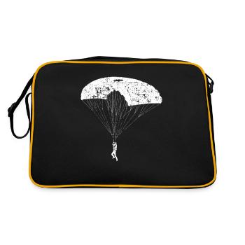 Rétro Vintage Distressed Skydiving Lover Lover - Sac Retro - noir/or - Dos