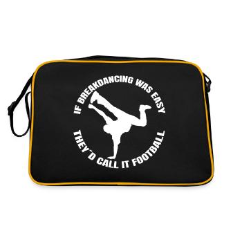 Breakdance Dance Sport Gift Dancing Dancers - Retro Bag - black/gold - Back