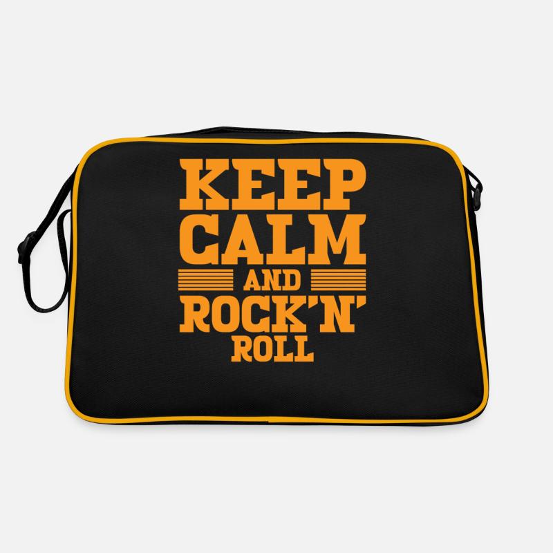 Keep Calm and Rock and Roll Retro Tasche