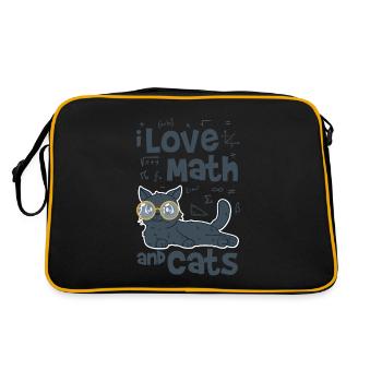 Les mathématiques et les chats - Sac Retro - noir/or - Dos