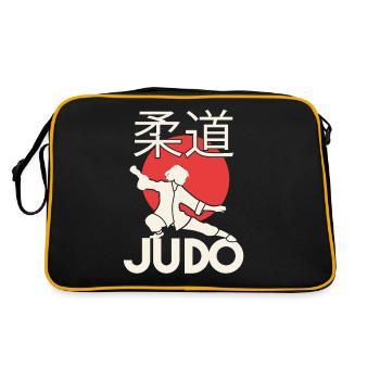 Judo. Cadeau Judo. Judo Jiu Jitsu. Arts martiaux - Sac Retro - noir/or - Dos