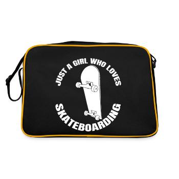 Skateboard Filles Longboard Skater Skateboard - Sac Retro - noir/or - Dos