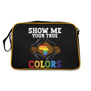 Not allowed in Nice Classes 9, 16; US, WHERE, EM, UK - Retro Bag - black/gold - Back