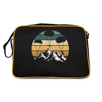 Parachutisme Hobby Parapente Montagnes - Sac Retro - noir/or - Dos