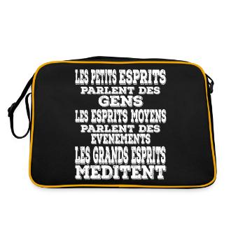 Meditation, libération - Sac Retro - noir/or - Dos