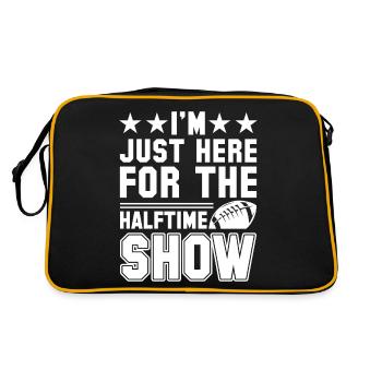 I ́m Just Here for the Halftime Show Football - Retro Bag - black/gold - Back