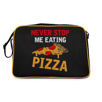Eating - Retro Tasche - Schwarz/Gold - Hinten