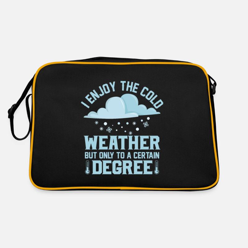 I Enjoy The Cold Weather Meteorology Retro Bag