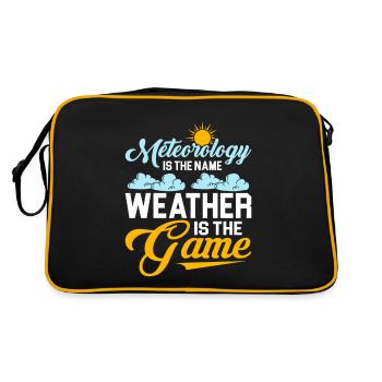 La météorologie est le nom La météo est le jeu Meteor - Sac Retro - noir/or - Dos