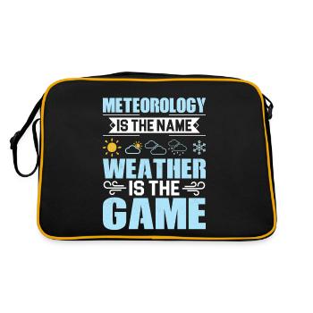 La météorologie est le nom de météorologue météo - Sac Retro - noir/or - Dos