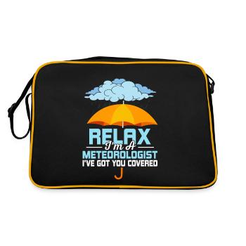 Détendez-vous Je suis météorologue Météorologie Météo - Sac Retro - noir/or - Dos