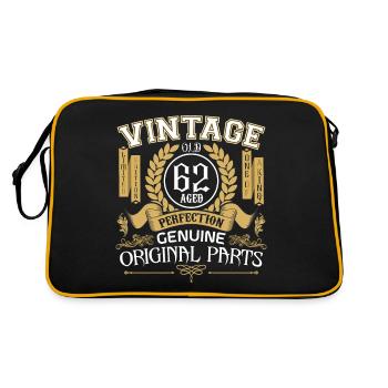 Vintage 62 ans - cadeau d’anniversaire 62 ans - Sac Retro - noir/or - Dos