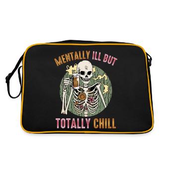 Malades mentaux, mais totalement cool - Sac Retro - noir/or - Dos