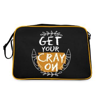 Get Your Cray On - Retro Bag - black/gold - Back