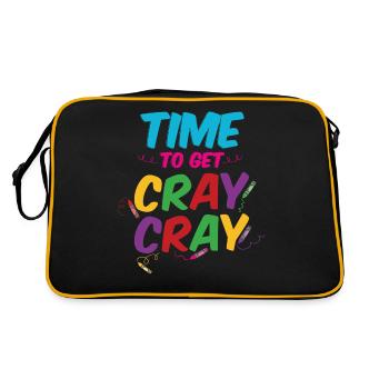 Time To Get Cray Cray - Retro Bag - black/gold - Back