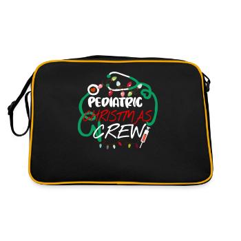 Infirmière pédiatrique Équipe de Noël Pédiatre - Sac Retro - noir/or - Dos