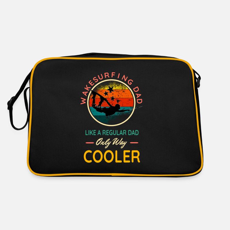 Wakesurfing Dad Like A Regular Dad Only Way Cooler Retro Bag