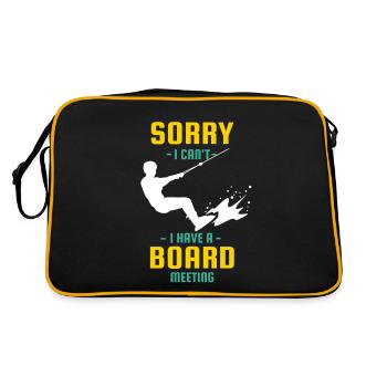Désolé, je ne peux pas avoir une réunion du conseil d’administration Wakeboarder - Sac Retro - noir/or - Dos